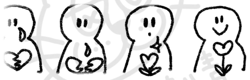 感受心情系列插畫