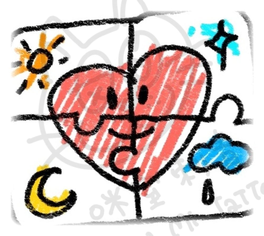 感受心情系列插畫