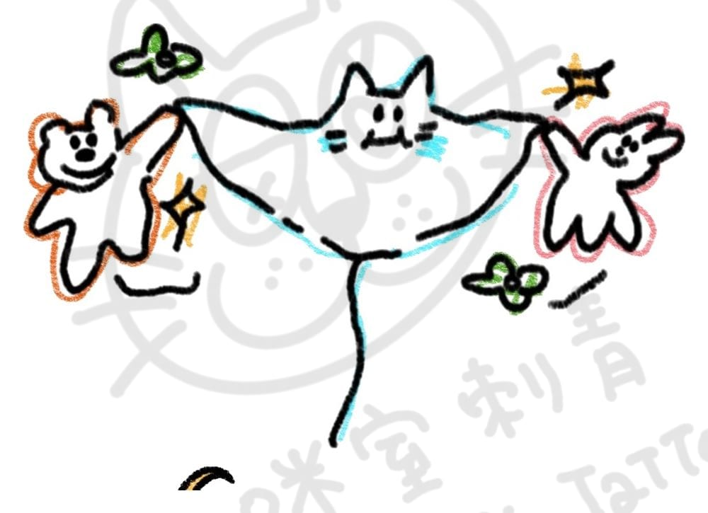 海底動物系列插畫