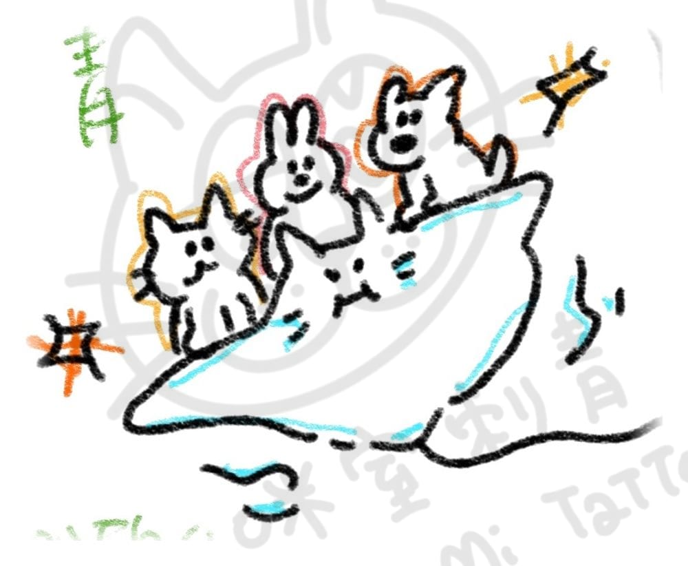 海底動物系列插畫