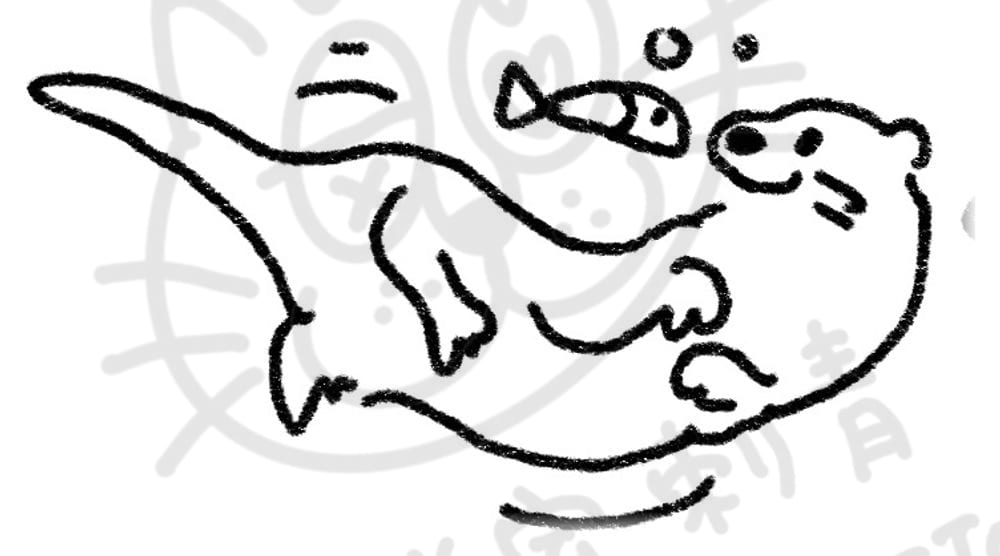 海底動物系列插畫