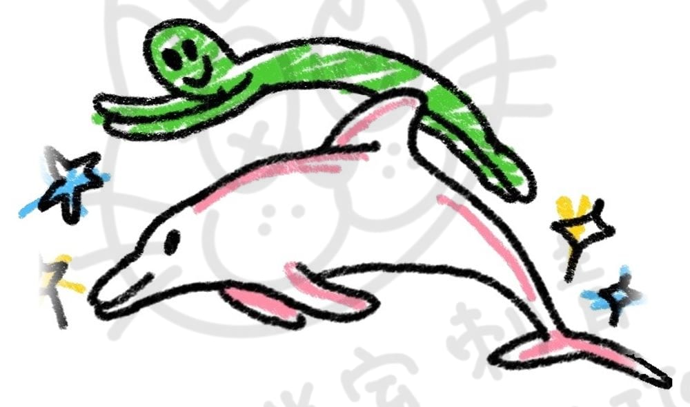 海底動物系列插畫