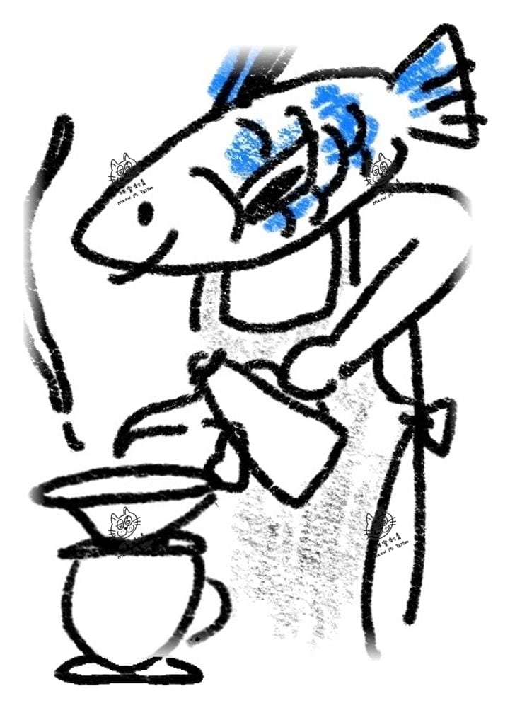 海底動物系列插畫