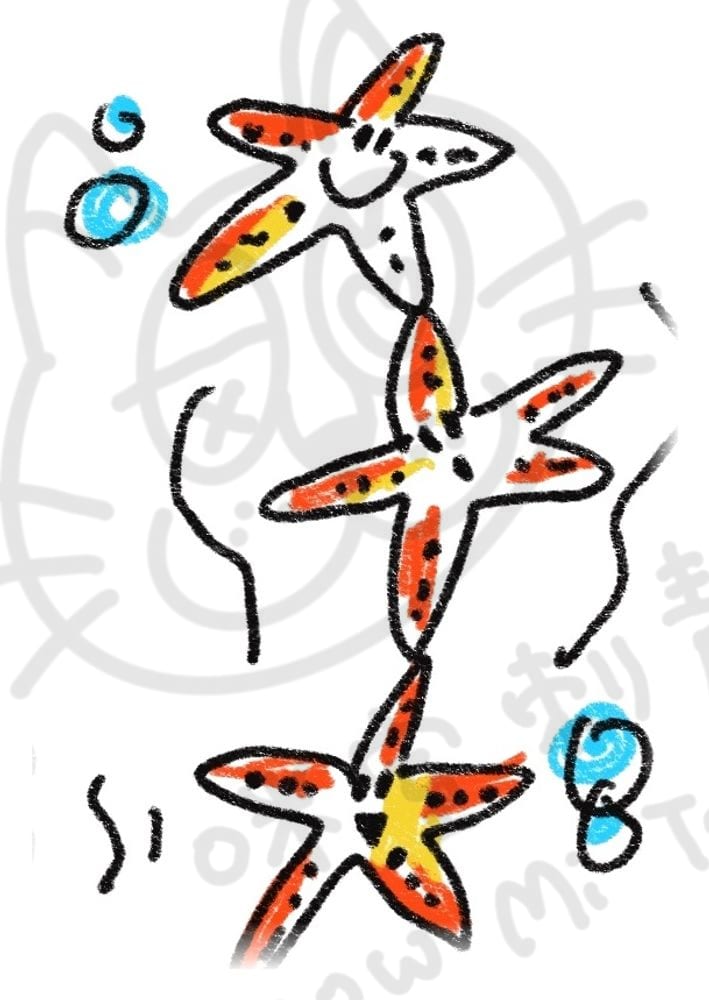 海底動物系列插畫