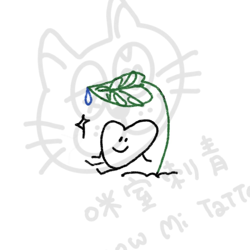 愛心龜背芋