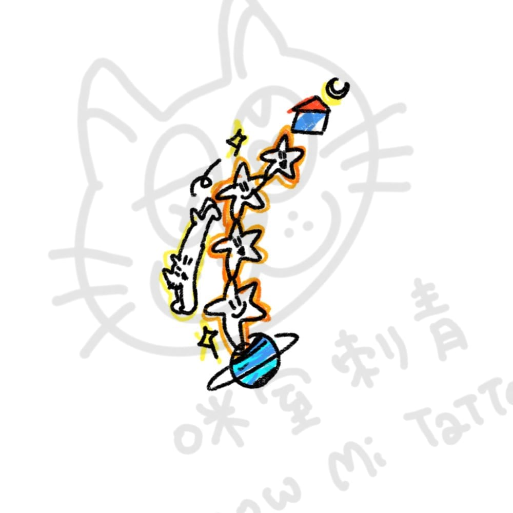 貓貓星星串