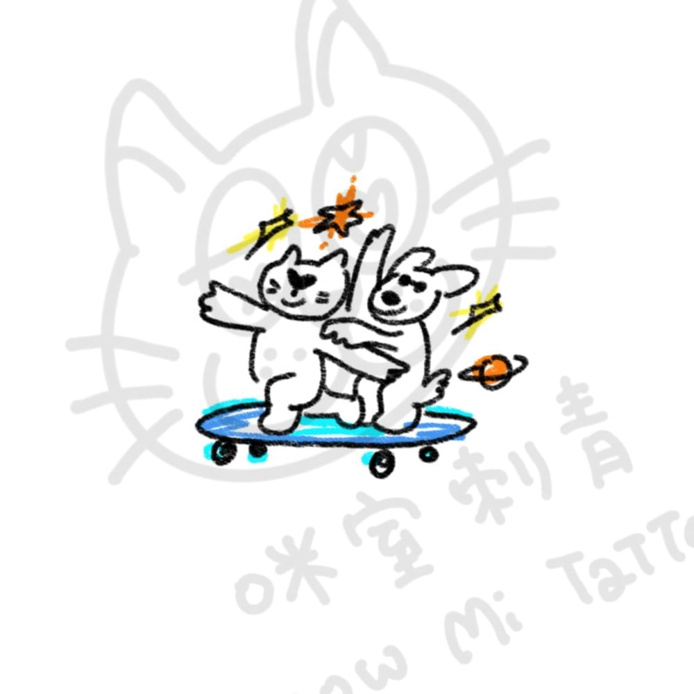 貓貓狗狗滑板