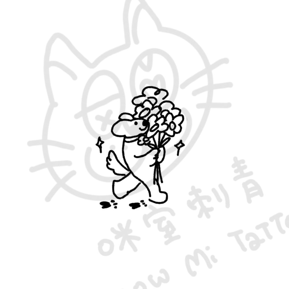 抱一束花