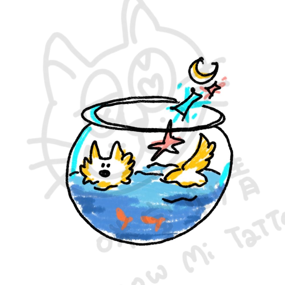 小狗魚缸